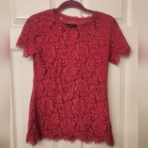Magenta Lace Blouse